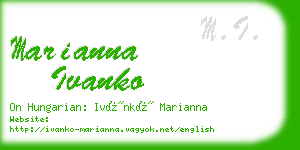 marianna ivanko business card